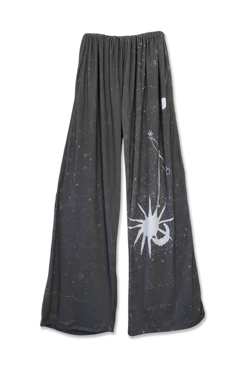 Mayte × Cycle DRAWING PANTS "moon and sun"